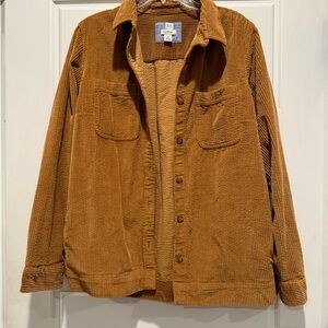 L.L. Bean Tan Corduroy Shacket